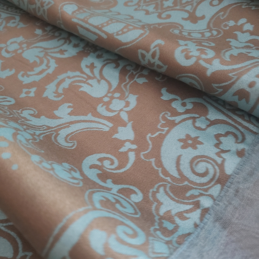 Teal & Taupe Table Runner